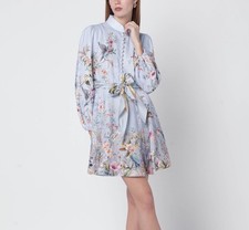 Zimmermann Minidress Rebellion Printed Linen NWT Size 2 $ 1100 picture
