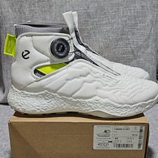 ECCO Men’s Golf Biom H5 Hybrid BOA High Top Shoes White Size42 EU / 8-8.5 US NIB picture
