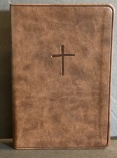 The Holy Bible Holman Christian Standard Leather Bound Brown Compact New picture