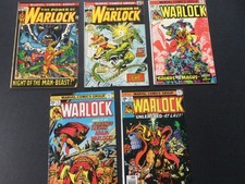Warlock 1,8,10,11,15 Marvel Comic F/F+ Lot 1975 Starlin picture