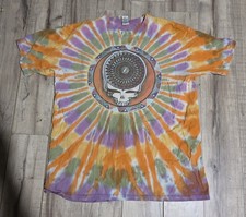 VTG 1995 GRATEFUL DEAD NORTHWEST SUMMER TOUR TIE DYE T SHIRT L STEAL YOUR FACE picture