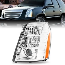 Left Driver side Headlight For 2007-2014 Cadillac Escalade Headlamp Light LH picture