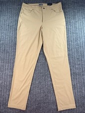 VRST Mens Slim Fit Limitless 5-Pocket Pants Tan Khaki 36x34 Stretch Performance picture