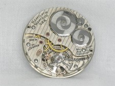 VINTAGE 16S HAMILTON 992B 21 JEWEL RAILROAD POCKETWATCH MOVEMENT & DIAL picture