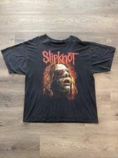 Vintage Slipknot Band Tee T-Shirt Blindfold Face Size XL Black Y2K picture