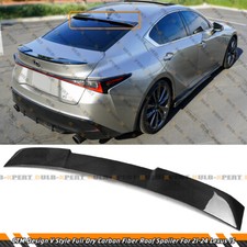 CTM Dry Carbon Fiber Rear Window Roof Spoiler For 21-26 Lexus IS300 IS350 IS500 picture
