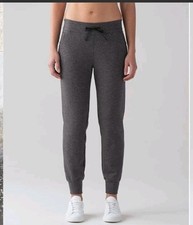 LULULEMON Women’s On Track Jogger Heathered Gray Size 8 Sweatpants  picture