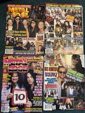 metal edge magazine Lot Of 4 1996 Metallica Ozzy Kiss Motley Aerosmith W/Posters picture