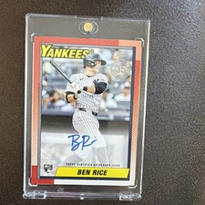 2025 Topps Series 1 - 1990 Topps Baseball Autographs Ben Rice #90A-BRI (AU, RC) picture