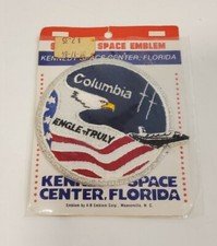 VINTAGE 1984 Columbia Engle-Truly Space Emblem Patch Kennedy Space Center NEW picture