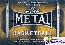 2021/22 Leaf METAL Basketball Factory Sealed HOBBY JUMBO Box-10 AUTOS-1/1 PROOF picture