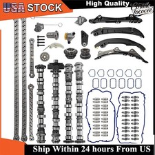 for Chrysler Dodge Jeep 3.6L Camshafts Kit w/Rockers Arm Lifter Timing Chain Kit picture