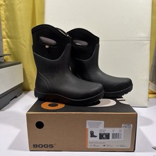 NEW Bogs Women's Neo-Classic Mid Waterproof Boot Black Sizes US 6/8/9 &10 picture