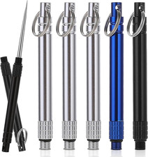 6 PCS Portable Toothpicks, Metal Titanium Toothpicks, Reusable Toothpicks, Pocke picture