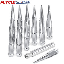 24PCS Spike Lug Nuts 14x1.5 For Chevy Silverado Tahoe 4.4