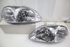 For 1996-1998 Honda Civic Type R Style EK9 EK4 EM1 JDM Clear Headlights CTR Si picture