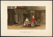 Antique Print-DUTCH INTERIOR-17TH C- A'DAM-Roever-1890 picture
