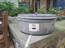 Magnificent, Rare Staub Cast Iron Dutch Oven 12.75 qt (12 L) - Graphite Enamel picture