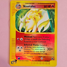 Pokemon TCG Ninetales 057/165 Expedition Base Set Reverse Holo Rare EN LP+ picture