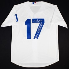 Carl Erskine Signed Brooklyn Dodgers Jersey (PSA COA) 1955 World Champ Pitcher picture