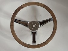 VINTAGE SUPERIOR PERFORMANCE 500 REAL GENUINE WOOD WHEEL WOODEN STEERING WHEEL  picture
