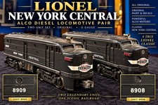 Lionel 6-18908 New York Central ALCO Diesel Pair 8908 Powered 8909 Dummy picture