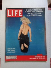 Vintage November 9, 1959 LIFE MAGAZINE Marilyn Monroe by Philippe Halsman picture