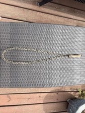 Antique Braided Wire Rug Beater Vintage Farmhouse Primitive Decor Wood Handle picture