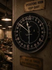 Antique Chelsea Clock Co. U S Government Hour  Clock WWII Era (Works) With Key picture