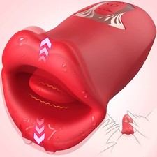 Waterproof-Clit-Licking-Vibrator-Tongue-Sucking-Nipple-licker-woman-Massager-NEW picture
