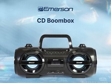 Emerson EPB-3005 Retro Portable CD Boombox with AM/FM Radio, Black picture