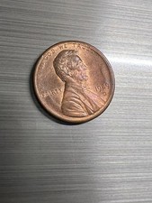 1989-D Lincoln Memorial Cent Penny Unique Red Stunning With Errors picture