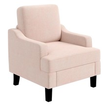 8 COLORS Comfy Accent Chair, Upholstered Armchair, Comfy Single Sofa Chair, Room picture