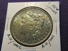 1880-O Morgan dollar A.U. / UNC with  a couple of scratches on the obverse picture
