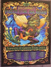 Primus Les Claypool's Fearless Flying Frog Brigade Summer 2023 Poster Signed Les picture