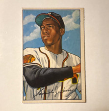  1952 Bowman Sam Jethroe #84 Boston Braves Baseball Sports Trading Card picture
