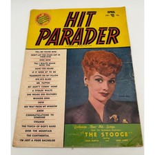 Vintage April 1953 Hit Parader Magazine Lucille Ball Cover Dean Martin Stooge picture