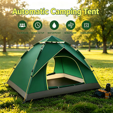 3-4 Person Pop Up Tents Waterproof Windproof Instant Tent for Camping Hiking picture