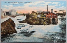 Spokane WA Upper Falls Spokane River Power Plant Boughton Robbins picture