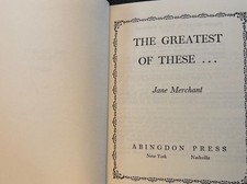 Vintage 1954 Hardcover Devotional by Jane Merchant “The Greatest Of These” picture