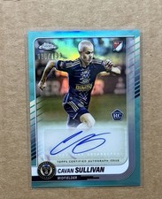 2025 Topps Chrome Cavan Sullivan Auto Aqua Refractor Rookie /199 Read Descript. picture