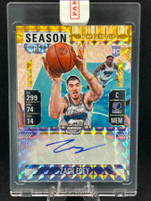 *Sealed* 2024 Mosaic Zach Edey RC Rookie Season Ticket Gold Auto /10 - GRIZZLIES picture