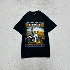 Vintage 1991 Harley Davidson Living On The Edge Holoubek T-Shirt M picture