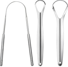 New YLYL 3 PCS Metal Tongue Scraper Stainless Steel Set picture