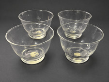 Princess House Crystal Footed Dessert Dip Bowls Set of 4 New w/ Stickers picture