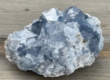 Natural Blue Celestite Crystal Cluster 382g 3” Celestine Mineral Specimen picture