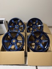 (4) *NEW* Volk TE37 SAGA S-Plus 18x9.5+30 MAG Blue 5x114.3 picture