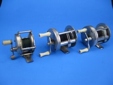 Lot of 3 Vintage Bait Cast Reels J.C. Higgins, Bronson Fleetwing, Pennell 60 picture
