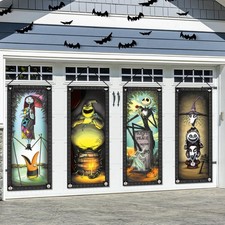 Halloween Nightmare Christmas Stretching Portraits 4Pcs Halloween Decorations Ba picture