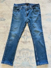 Paige Jeans Mens Blue Federal Slim Straight Leg Denim Stretch 33x29 picture